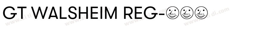GT WALSHEIM REG字体转换 GT WALSHEIM REG字体转换